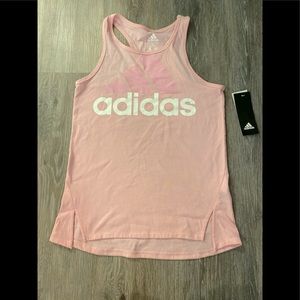 NWT Pink Adidas Tank, Girls M-Size 10/12